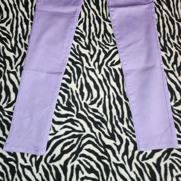 KAYDEN K JEAN LEGGING SIZE 5 LOW RISE LILAC - Picture 3 of 5